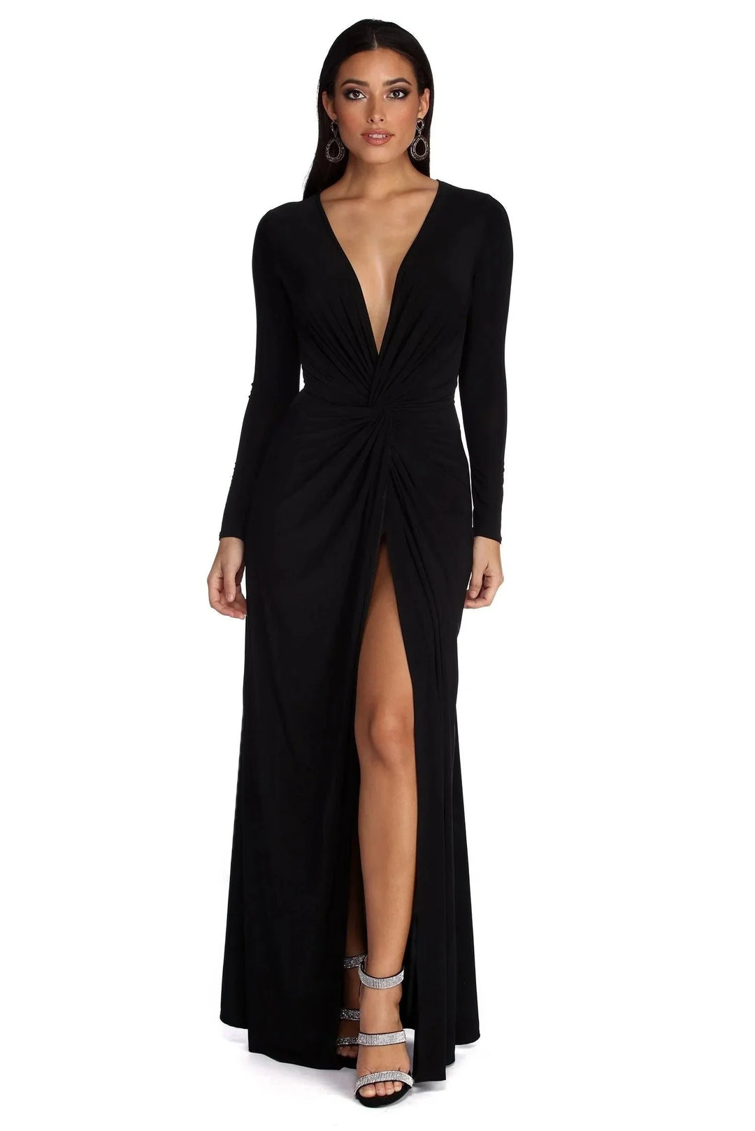 Elegante Abito Lungo Betty Donna Sofisticato Classico