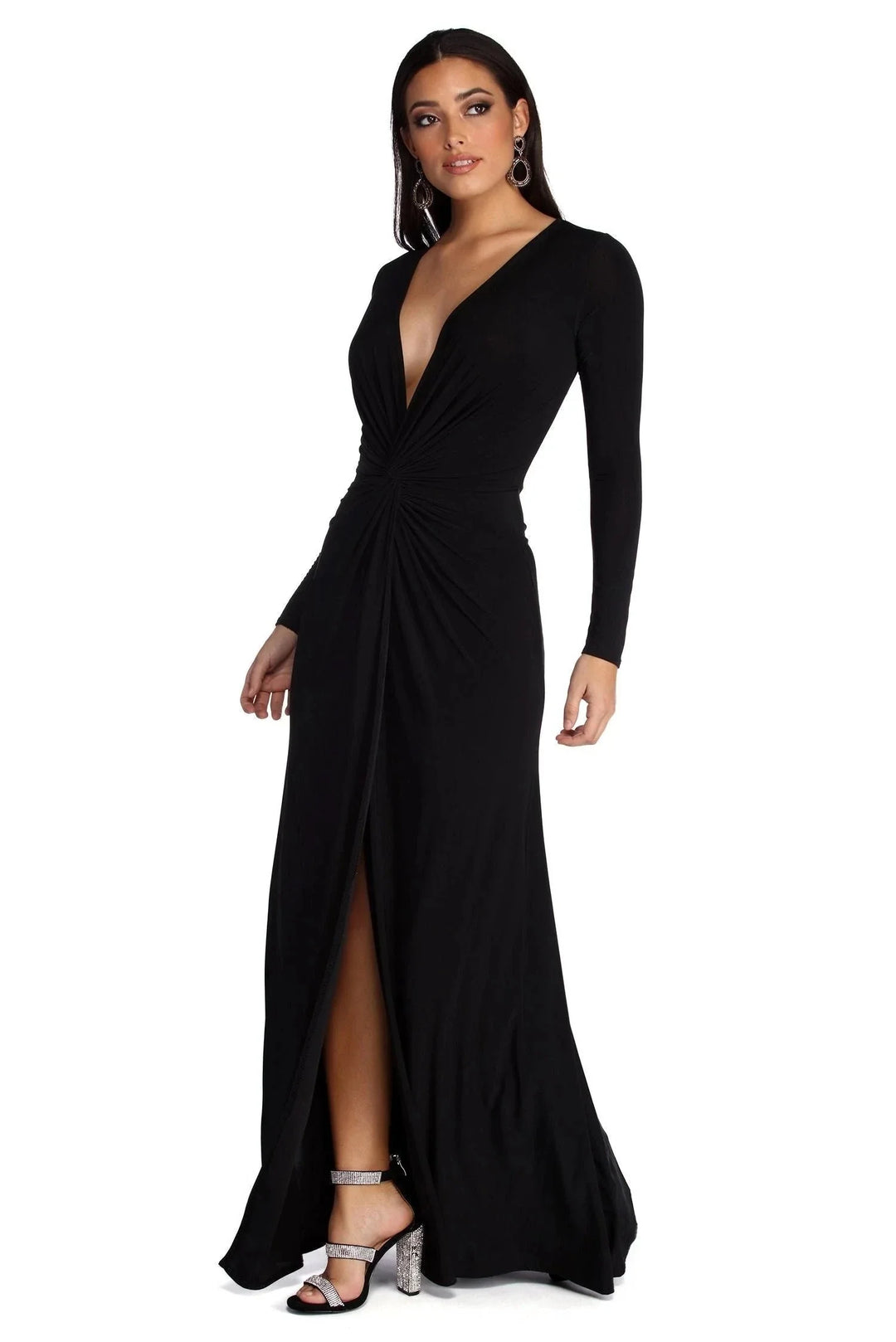 Elegante Abito Lungo Betty Donna Sofisticato Classico