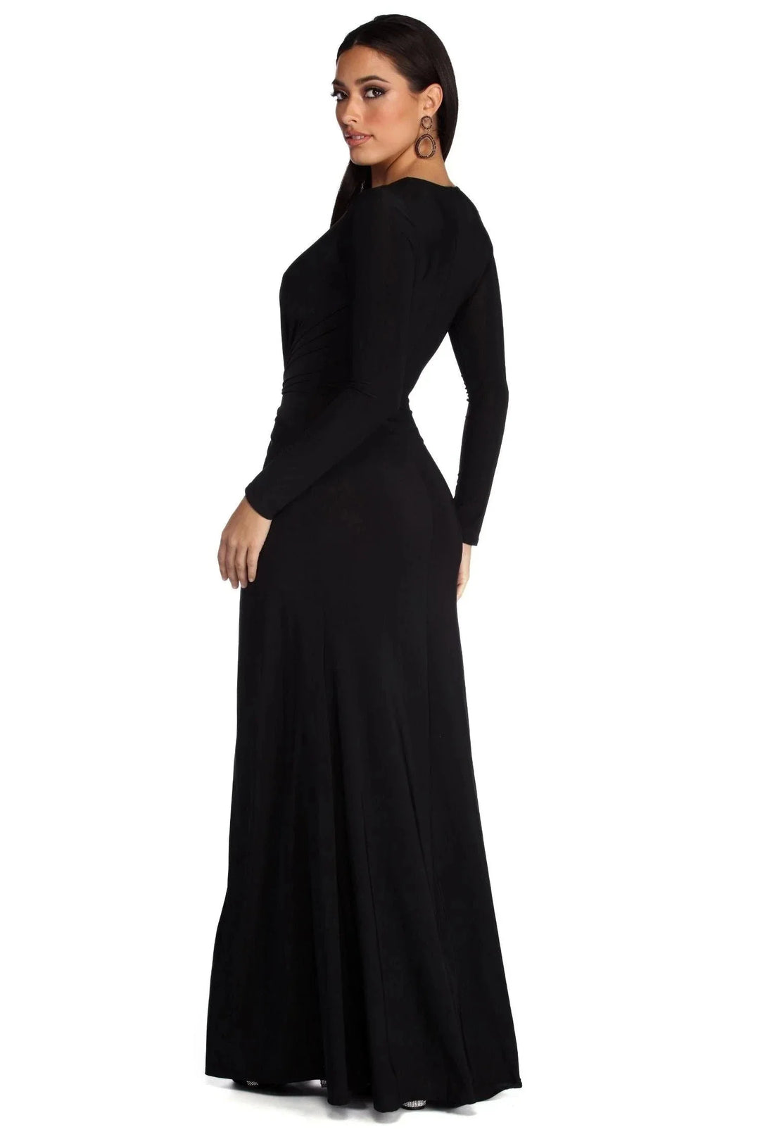 Elegante Abito Lungo Betty Donna Sofisticato Classico