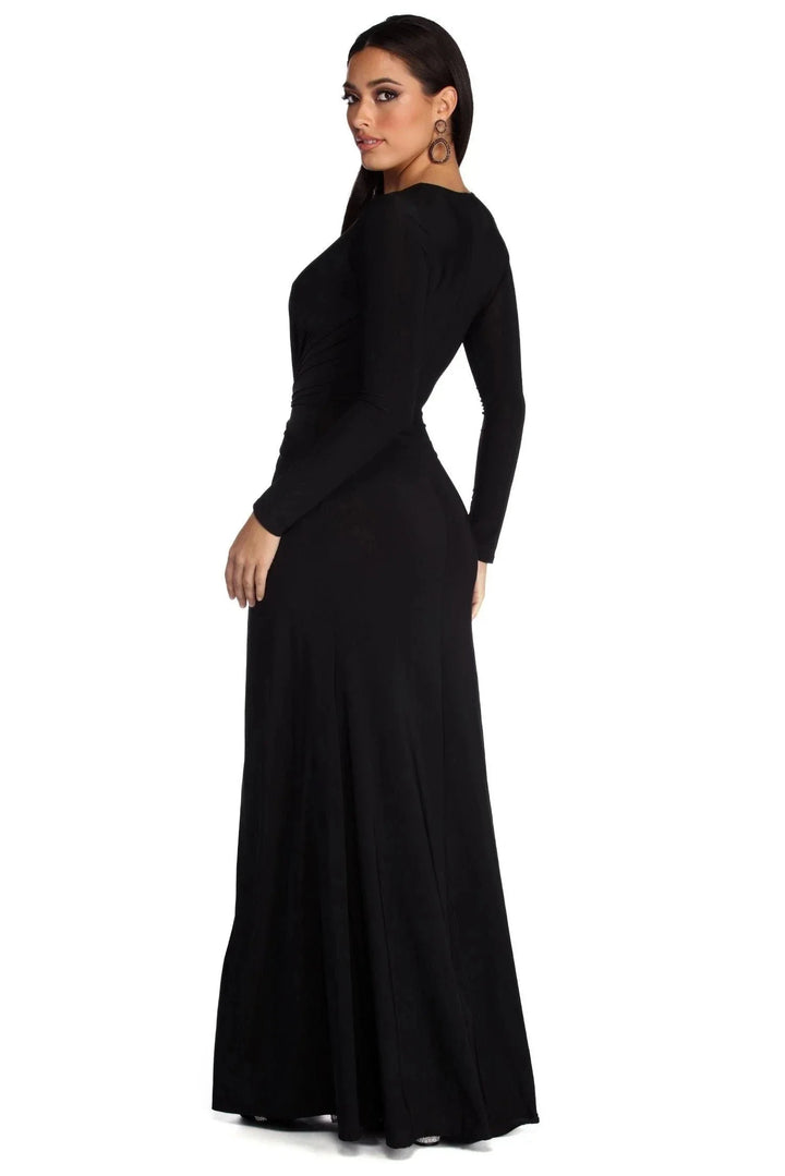 Elegante Abito Lungo Betty Donna Sofisticato Classico