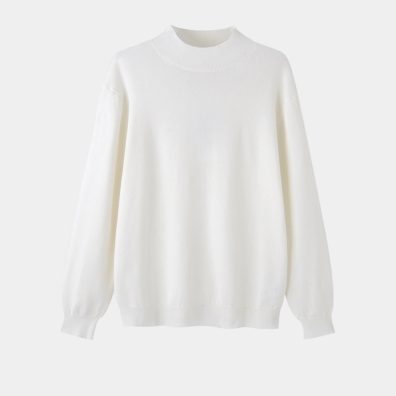 Maglione Uomo Mezza Dolcevita Slim Fit in Cotone