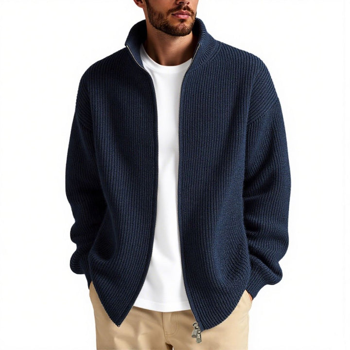 Cardigan Uomo a Maglia Aperto Vestibilità Ampia