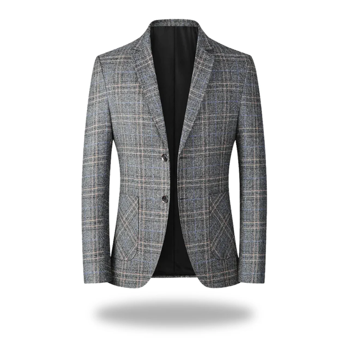 Blazer Uomo Slim Fit in Cotone e Poliestere