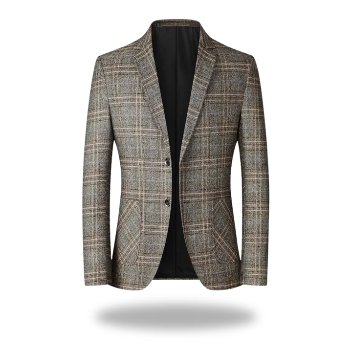 Blazer Uomo Slim Fit in Cotone e Poliestere