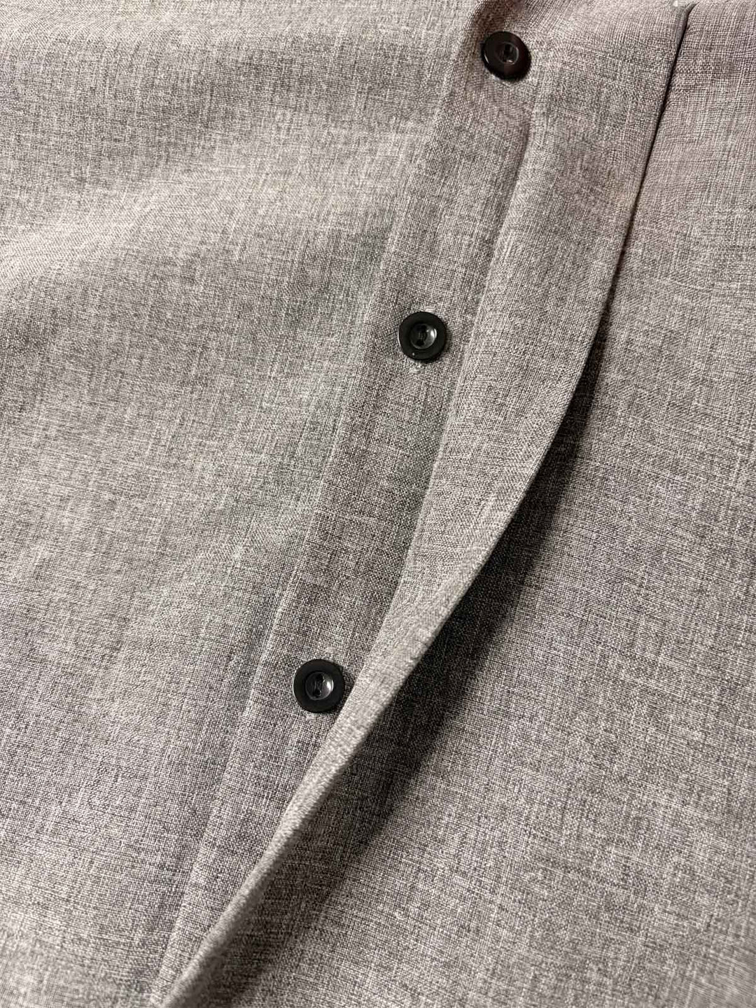 Camicia da uomo a maniche corte in misto cotone e lino