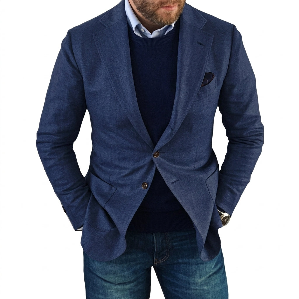 Blazer Uomo Monopetto con Revers Classico