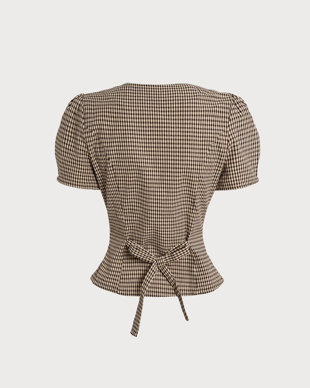 T shirt lussuosa donna quadri marroni