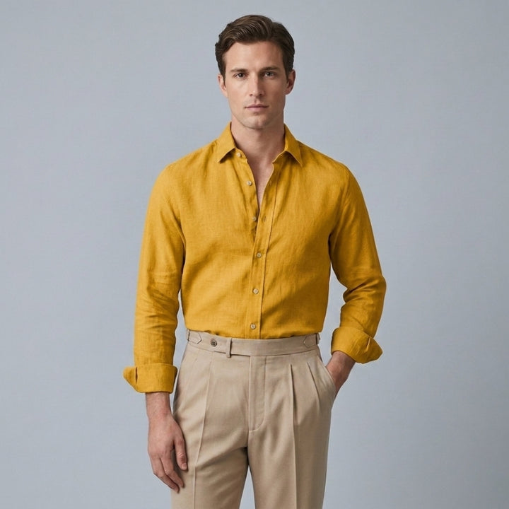 Camicia uomo lino elegante