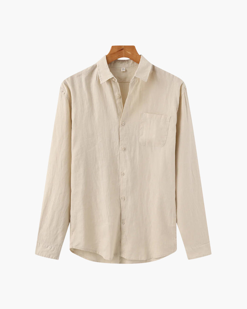 Camicia in Lino Uomo 100% Lino Vestibilità Oversize