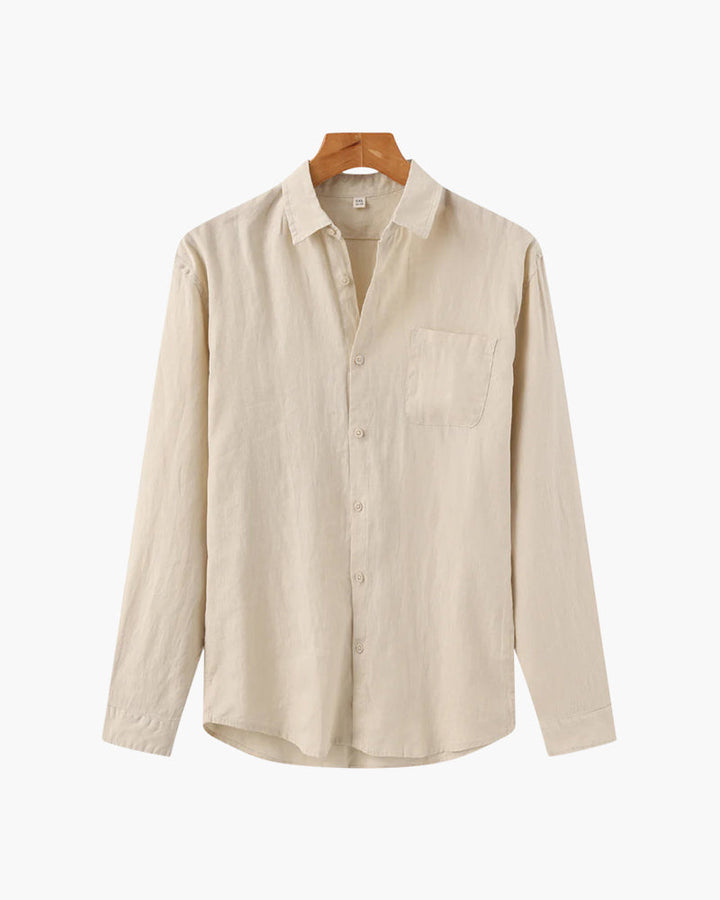 Camicia in Lino Uomo 100% Lino Vestibilità Oversize