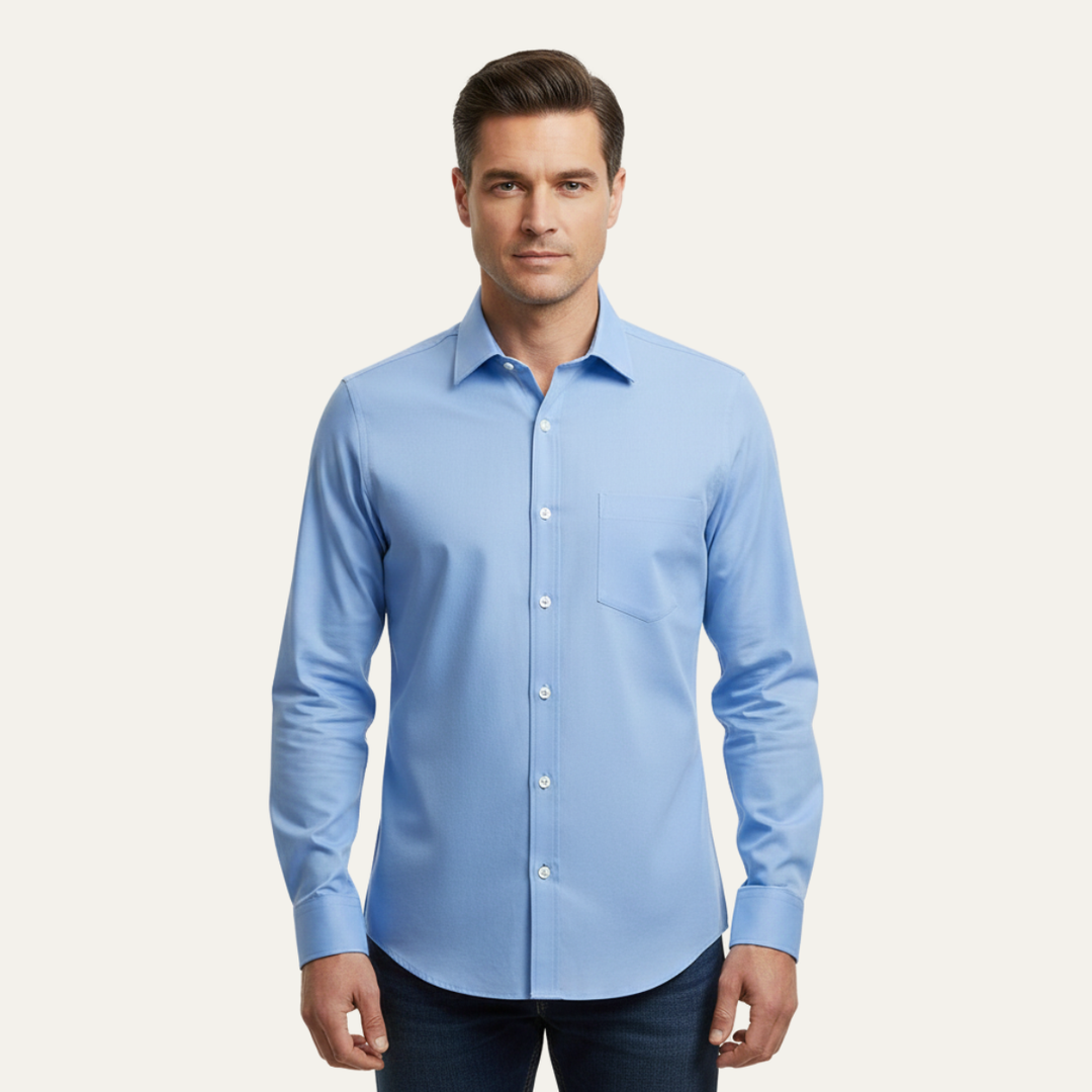 Camicia uomo formale slim fit lucida