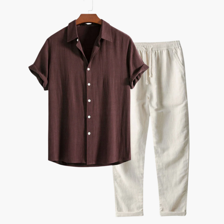 Set uomo estivo camicia pantaloni