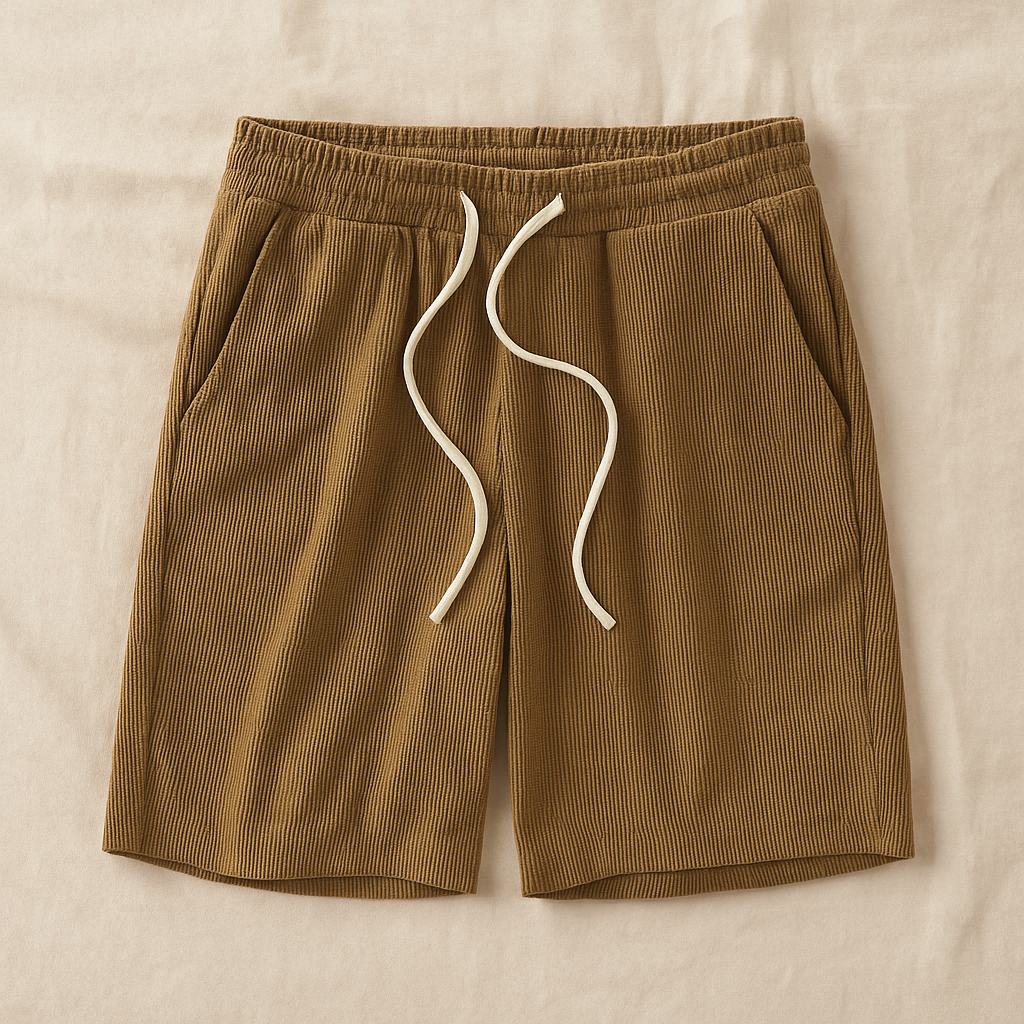 Comodo Pantaloncini Uomo Waffle Vita Elastica