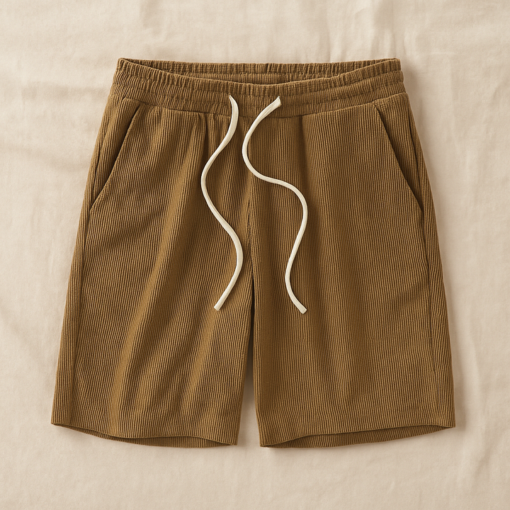 Comodo Pantaloncini Uomo Waffle Vita Elastica