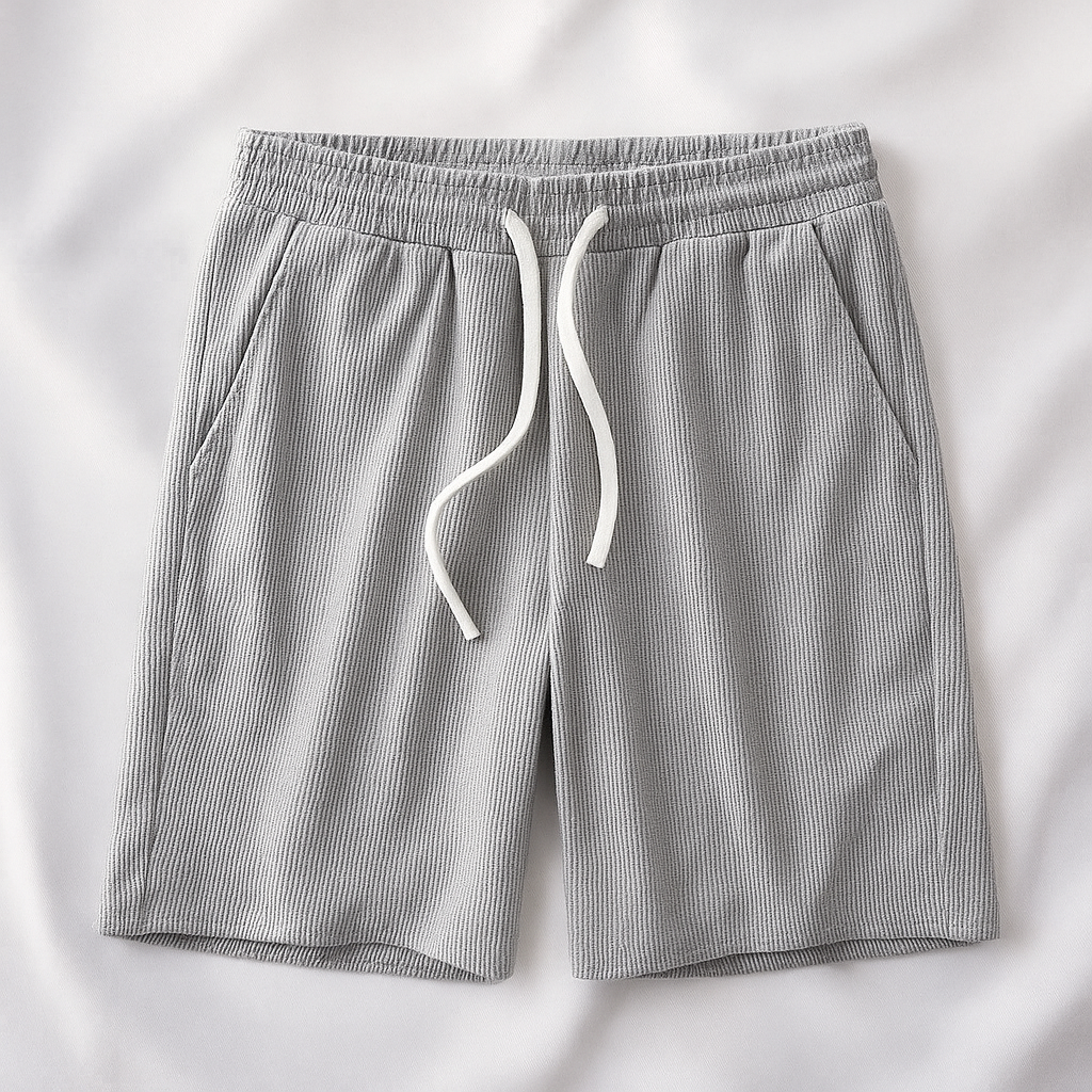 Comodo Pantaloncini Uomo Waffle Vita Elastica