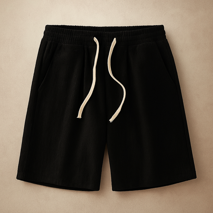 Comodo Pantaloncini Uomo Waffle Vita Elastica