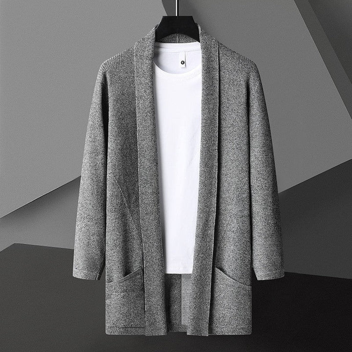 Cardigan Uomo Aperto Davanti Maniche a Pipistrello