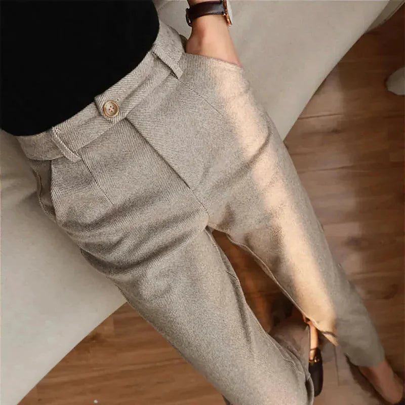 Pantaloni uomo sartoriali in pura lana