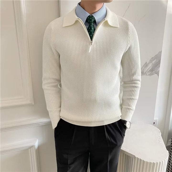 Maglione Uomo a Girocollo Tinta Unita Vestibilità Ampia