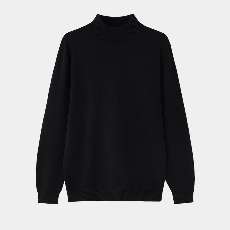 Maglione Uomo Mezza Dolcevita Slim Fit in Cotone