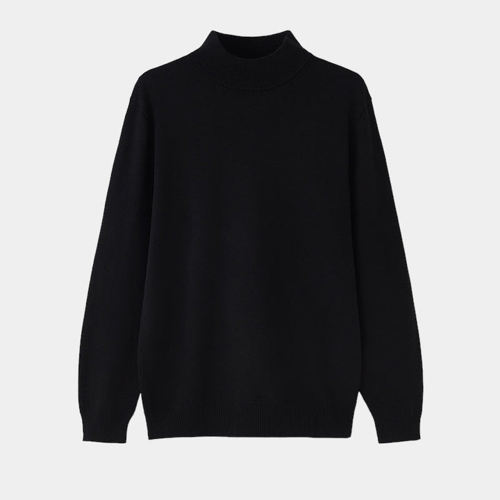 Maglione Uomo Mezza Dolcevita Slim Fit in Cotone