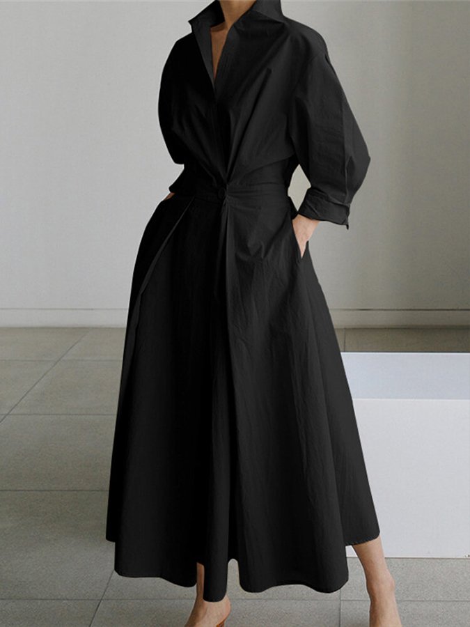 Elegante Abito Maxi Donna Lungo Fluente
