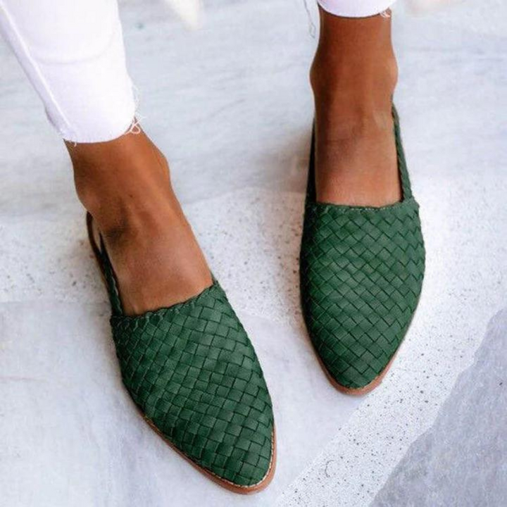 Elegante Ballerina Donna Intrecciata Vegana