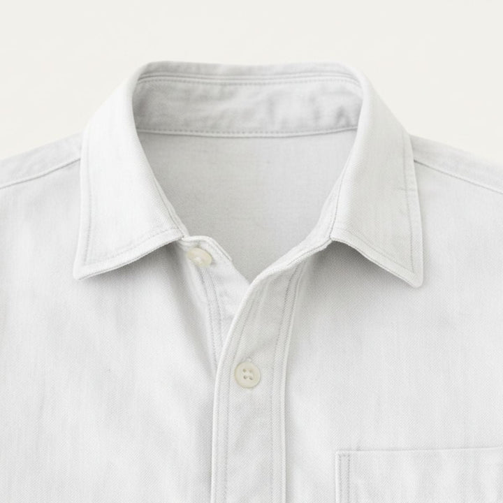 Camicia uomo jeans cotone stile casual