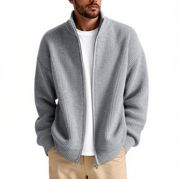 Cardigan Uomo a Maglia Aperto Vestibilità Ampia