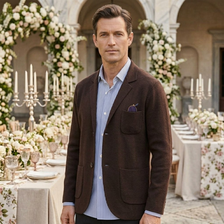 Blazer Uomo in Cotone Estivo per Matrimonio