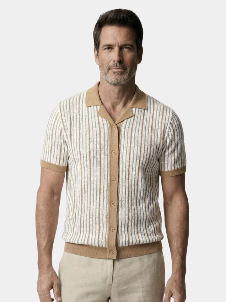 Maglia Polo a Righe da Uomo Stile Classico e Comfort