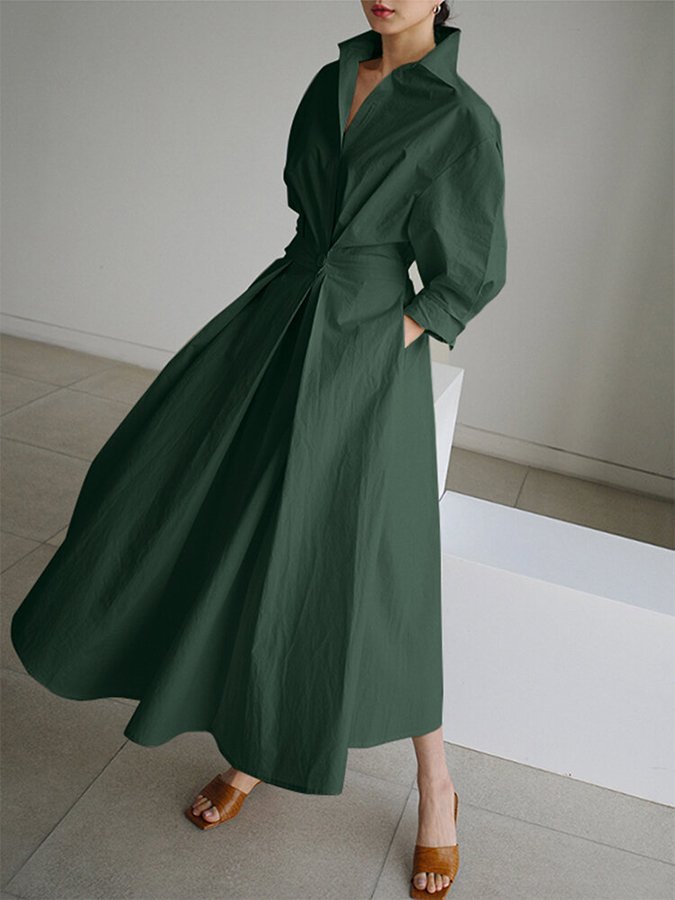 Elegante Abito Maxi Donna Lungo Fluente