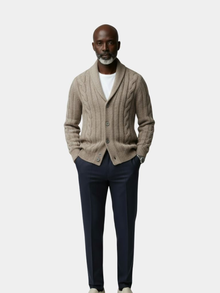 Cardigan da uomo in maglia