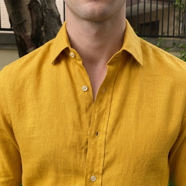Camicia uomo lino elegante