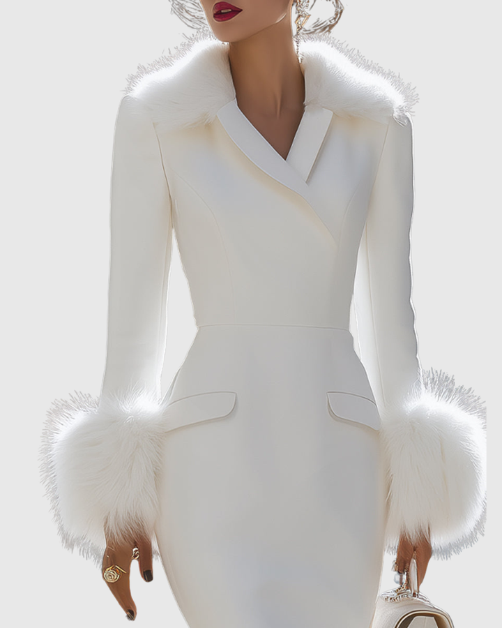 Ailith | Abito midi con bordi rifiniti