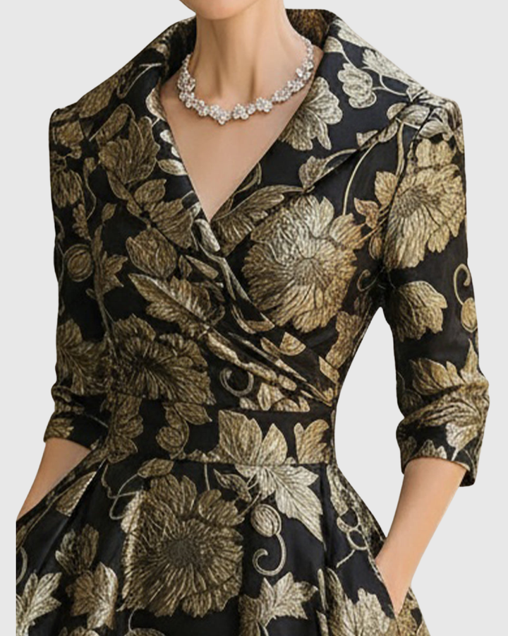 Morven | Abito midi floreale