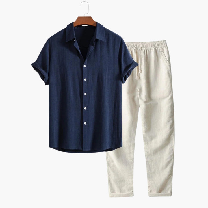 Set uomo estivo camicia pantaloni