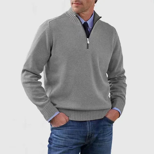 Howard™ | Maglione raffinato con mezza zip
