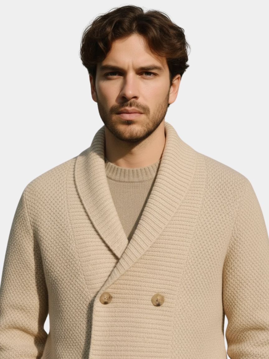 Cardigan elegante in maglia italiana