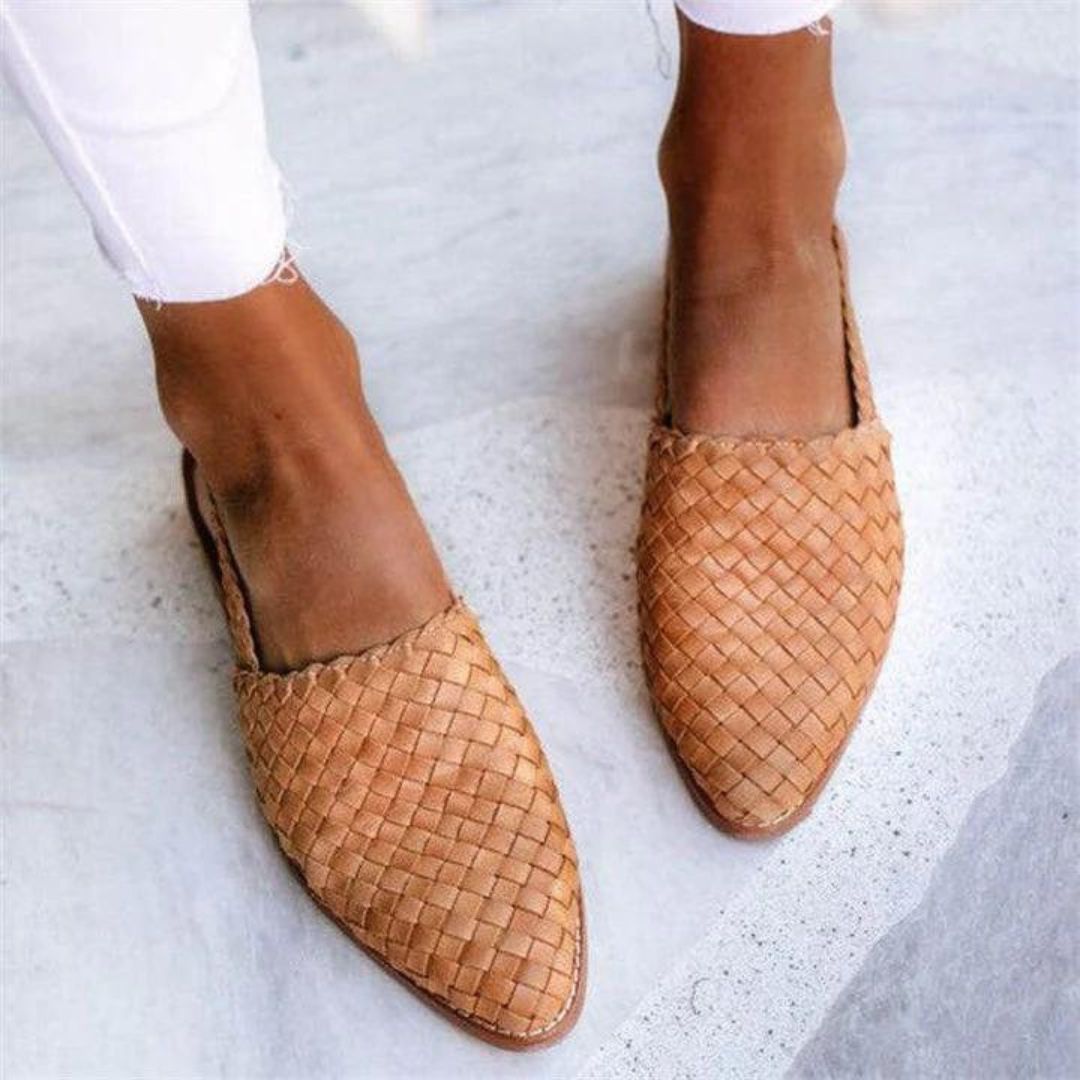 Elegante Ballerina Donna Intrecciata Vegana