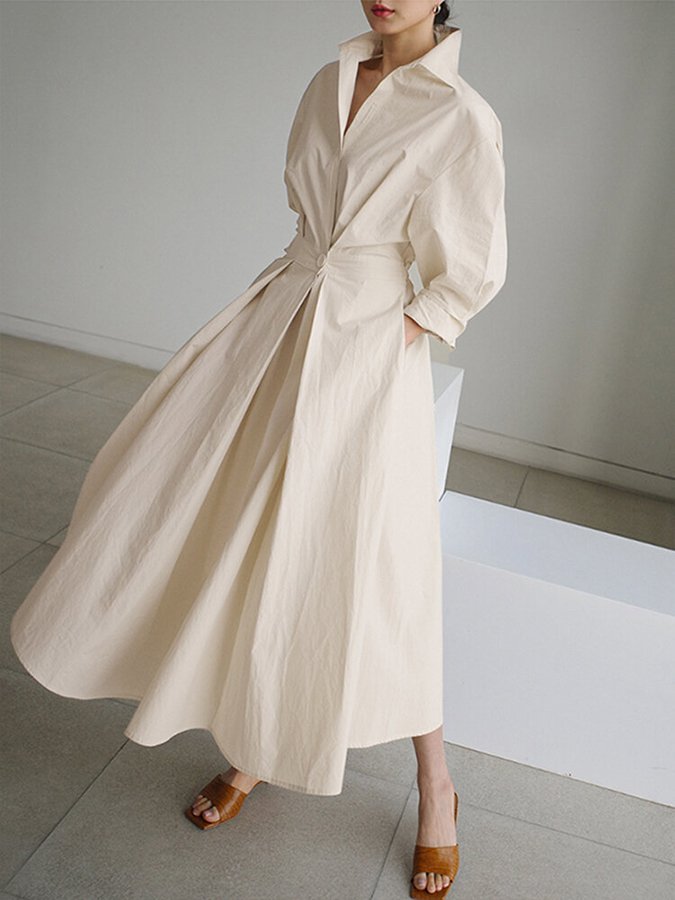 Elegante Abito Maxi Donna Lungo Fluente