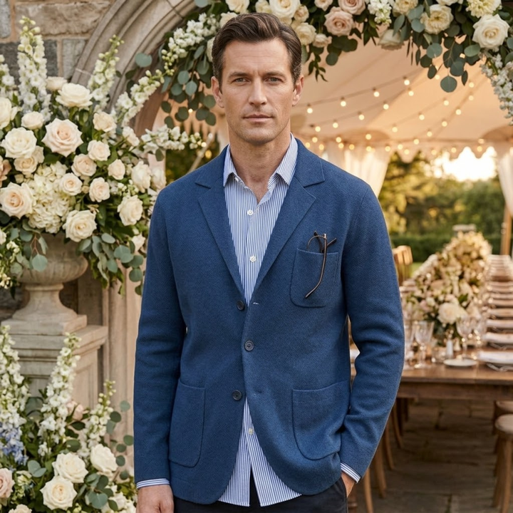 Blazer Uomo in Cotone Estivo per Matrimonio