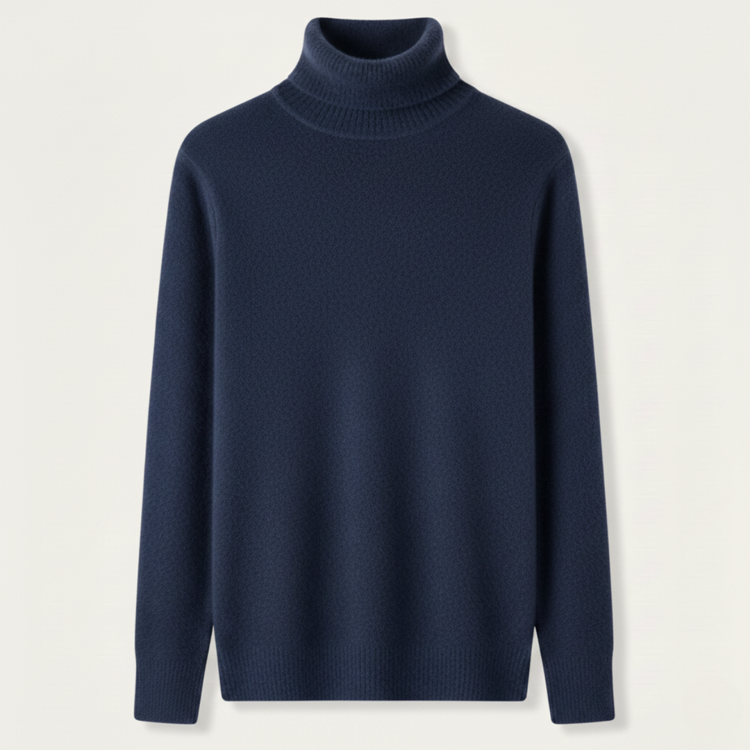 Maglione Uomo Girocollo Dolcevita Morbido Vestibilità Relaxed