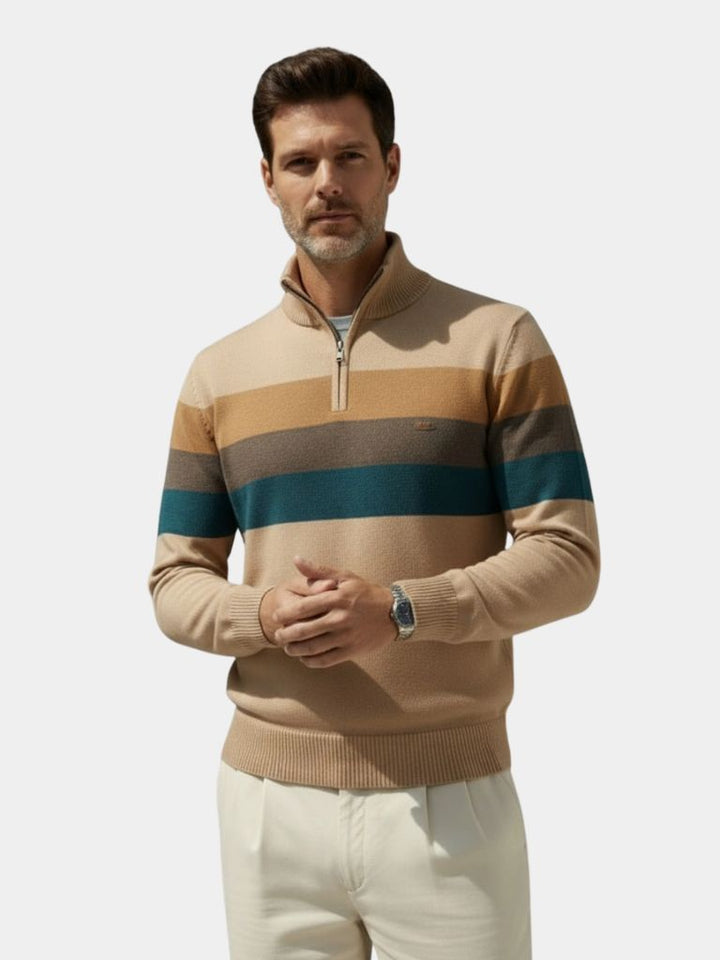 Maglione minimalista con collo alto