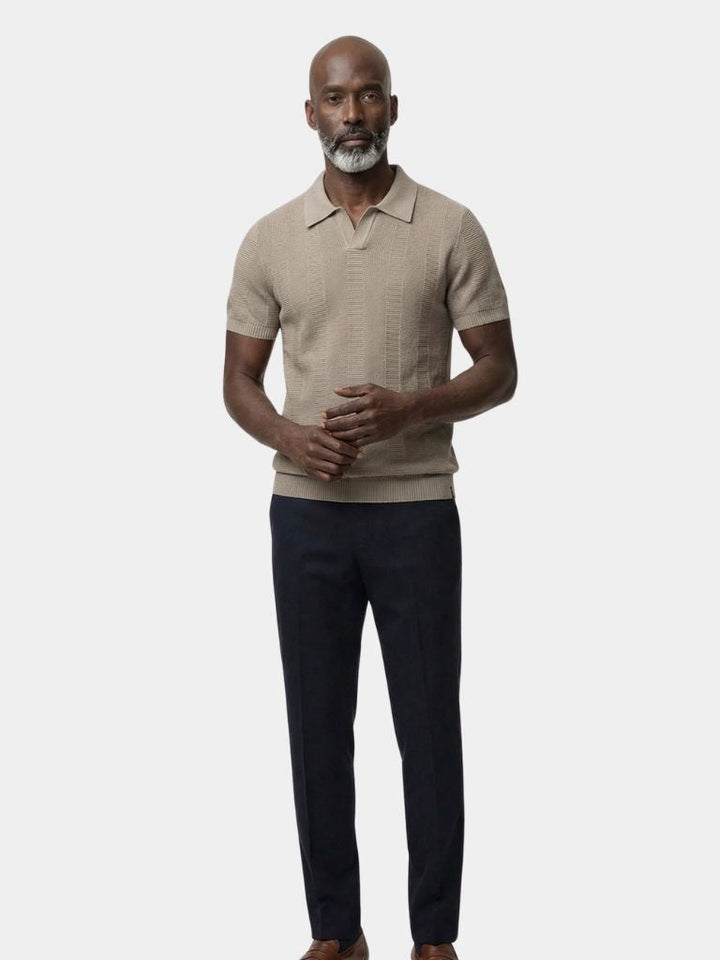 Polo Uomo Beige Stile Classico Senza Tempo