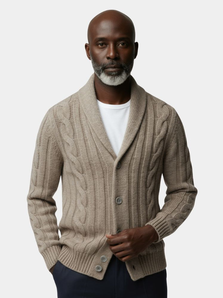 Cardigan da uomo in maglia