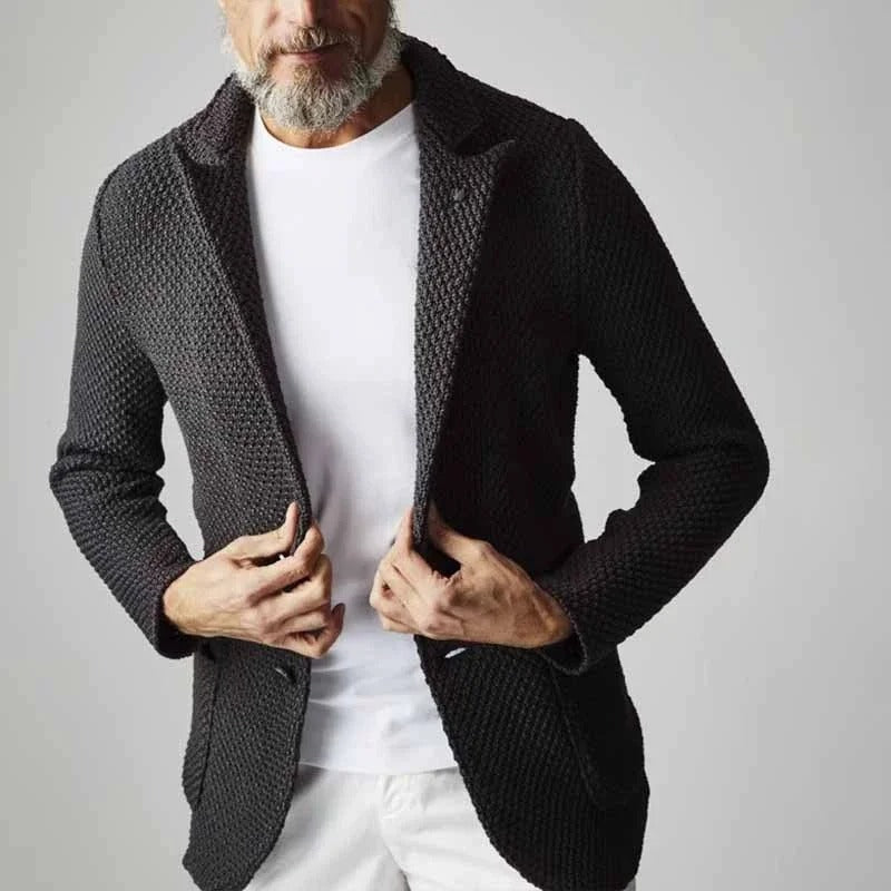 Blazer Uomo Sartoriale in Cotone e Poliestere