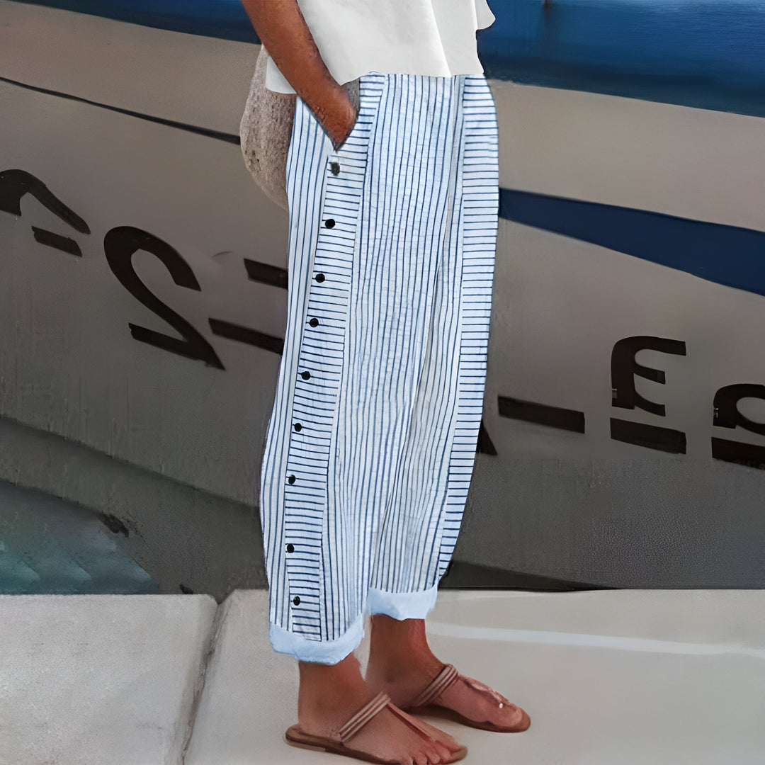 Pantaloni donna estivi gamba dritta