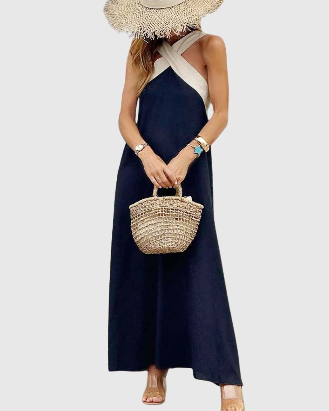 Orella | Abito con scollo incrociato