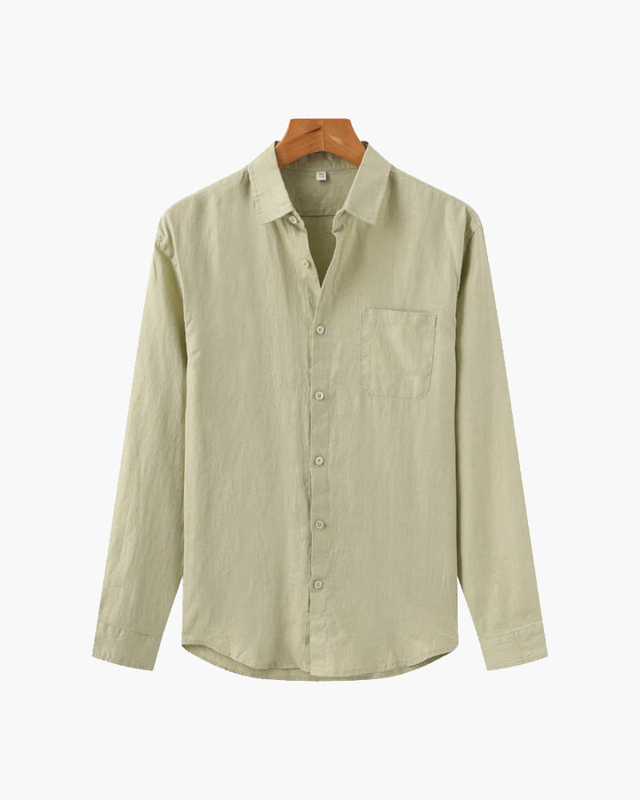 Camicia in Lino Uomo 100% Lino Vestibilità Oversize